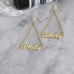 Customized Earrings Chain Drop Dangle Personalized Name for Women Girls 
