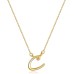 Initial Necklace Gold Cursive Letter Pendant Filled Personalized Jewelry Gift Letter A - Z