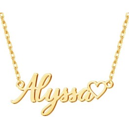 Customized Name Necklace Personalized Jewelry Pendant Hollow Heart