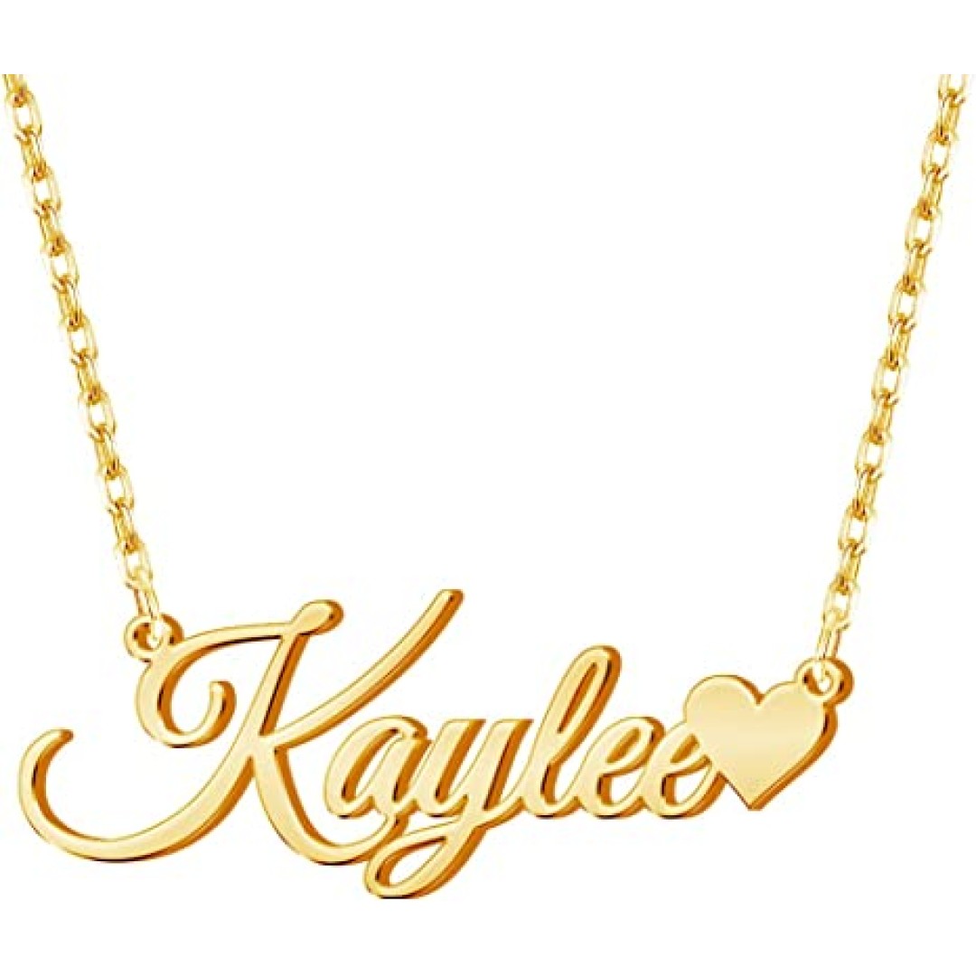 Customized Name Necklace Personalized Jewelry Pendant Heart Design