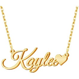 Customized Name Necklace Personalized Jewelry Pendant Heart Design