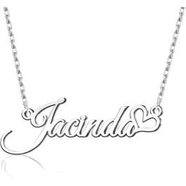 Customized Name Necklace Personalized Jewelry Pendant Heart
