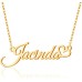 Customized Name Necklace Personalized Jewelry Pendant Heart