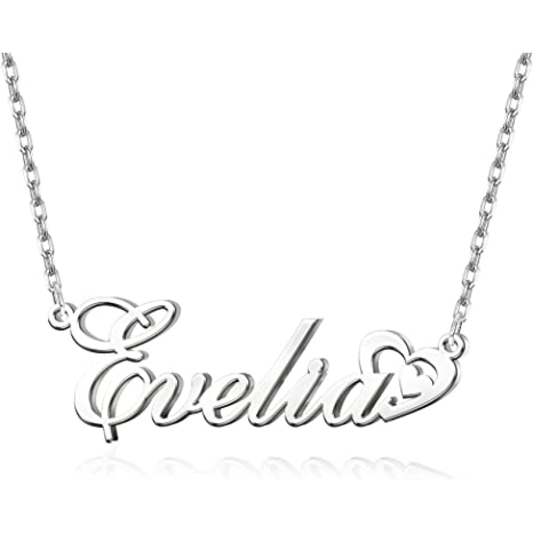 Customized Name Necklace Silver Jewelry chain Pendent 