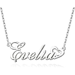 Customized Name Necklace Silver Jewelry chain Pendent 