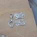  Customized Your Own Bike model Keychain with your own Personolized number 