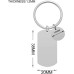 Customized Calendar Keychain Personalized Date Gift For Loved One