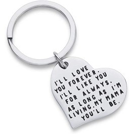 Customized Keychain Mother Gifts from Daughter Son Birthday Personolized Message