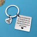 Customized Keychain with Personolized Message Keyring Gift