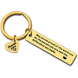 Thank You Keychain Corporate Gift Employee Appreciation Keyring