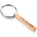 Personalized Custom Message Names Keychain Vertical Cuboid Bar