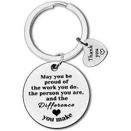 Thank You Keychain Gift Employee Appreciation Corporate Gift Keyring 