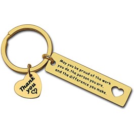 Customized Keychain With Message gold Color Personolized Keyring gift