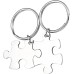Customized Puzzle Keychain Two Pics Personolized Message Keyring