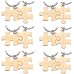 Customized Puzzle Keychain Two Pics Personolized Message Keyring