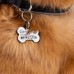 Customized Dog Tag ID for Dogs and Cats Tag  Bone Personalized Text 