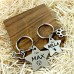 Customized Pet ID Dog Tag Personalize Black Engraved Name Collar Tag for Cat, Puppy, 