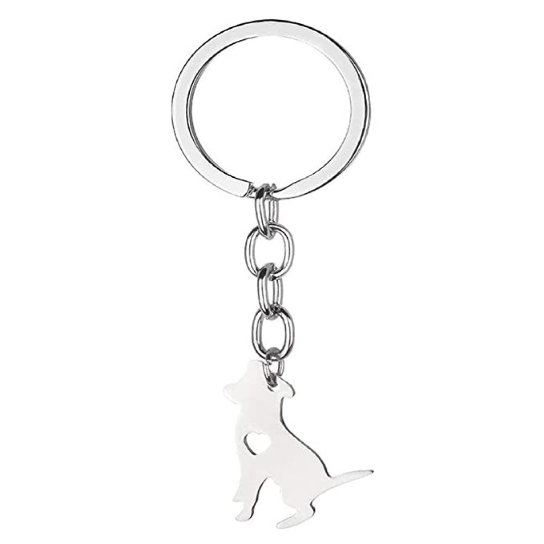 Love My Dog Lover Heart Outline American Pitbull Terrier Pit Bull Pet Puppy Rescue Pendant Keychain