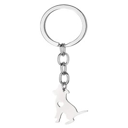 Love My Dog Lover Heart Outline American Pitbull Terrier Pit Bull Pet Puppy Rescue Pendant Keychain