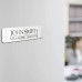 Name Plates for Doors Custom Stainless Steel Metal Engraved Office Door Signs,8" x 2"